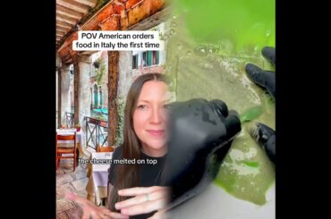 When an American orders Italian#usa #american #italy #italian #cultureshock #travel #food #funny