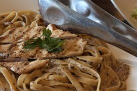 Roasted Chicken Truffle Pasta