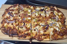 Chicken bacon and chorizo
