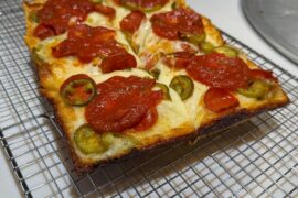 Pepperoni and Jalapeño Detroit