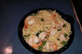 Shrimp scampi pasta 😘😋