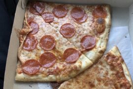 2 pepperoni, 1 regular for lunch