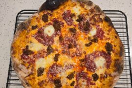 Chorizo pizza