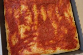 My fist Sicilian style pan pizzas