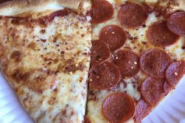 1 regular and 1 pepperoni for lunch