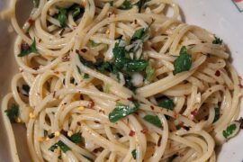Aglio e oil 1st try.