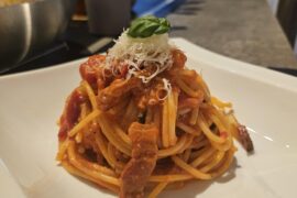 Spaghetti all` amatriciana