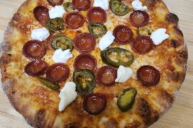 First shot doing homemade dough and sauce on the new pizza steel