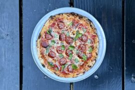 Pepperoni with hot honey