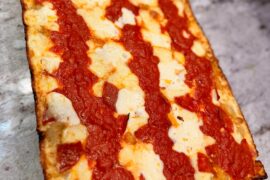 Brick, whipped ricotta, vodka - Detroit style