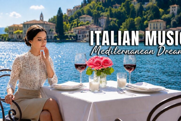 🎶 Italian Vibes & Mediterranean Music 🎶 2+ Hours Scenic Amalfi Coast & Lake Como Relaxation 4K