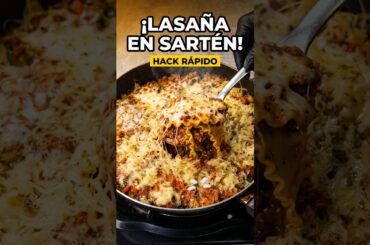 Este truco de lasaña en sartén cambia todo #cooking #hack