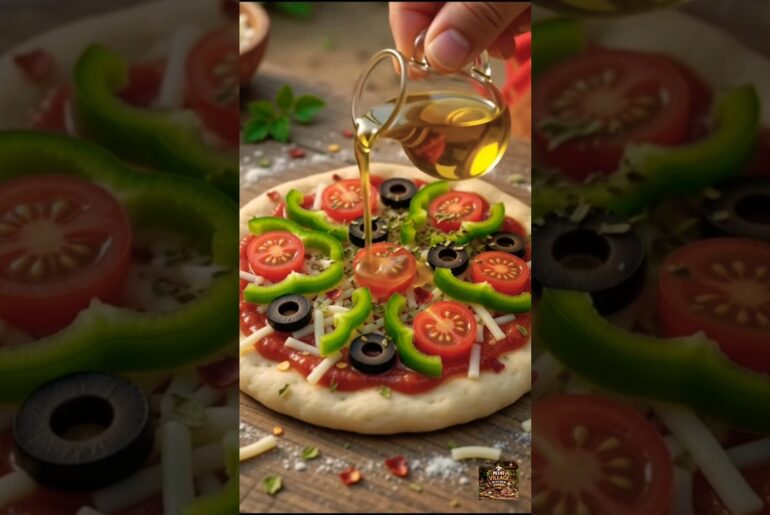 Mini Pizza Recipe 🍕✨ | Tiny Doll Cooking ✨ #shorts #ytshorts #viral #pizza #recipe