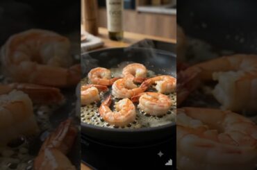 The Most Satisfying Garlic Butter Shrimp Pasta You'll Watch! 🍤🍝 #pasta #viral #shorts #asmr #food