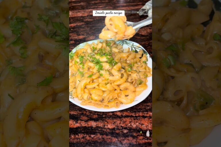 2mint Macaroni Pasta Recipe : Easy & Cheesy Pasta || #shorts #pasta #easypasta