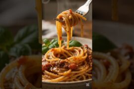 spaghetti with Italian sauce #cooking #foodlover  #asmr #italianfood #foodasmr