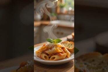Miniature Penne Arrabbiata 🍝🔥 | Tiny Italian Pasta Cooking  | Satisfying Mini Food #shorts