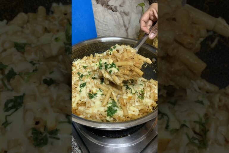 Creamy cheese pasta recipe #shorts #recipe #pasta
