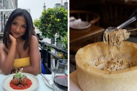 This Montreal restaurant feels straight out of Italy and serves pasta in a giant cheese wheel