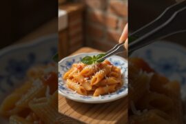 Miniature Italian Garlic Butter Pasta Recipe | Mini Food Cooking