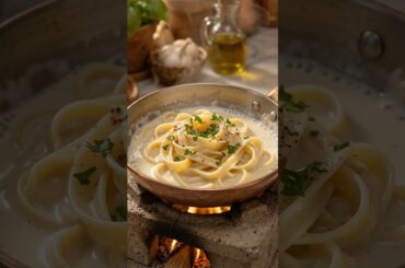 Miniature Fettuccine Alfredo 🍝 | Italian Cooking ASMR | Tiny World Kitchen