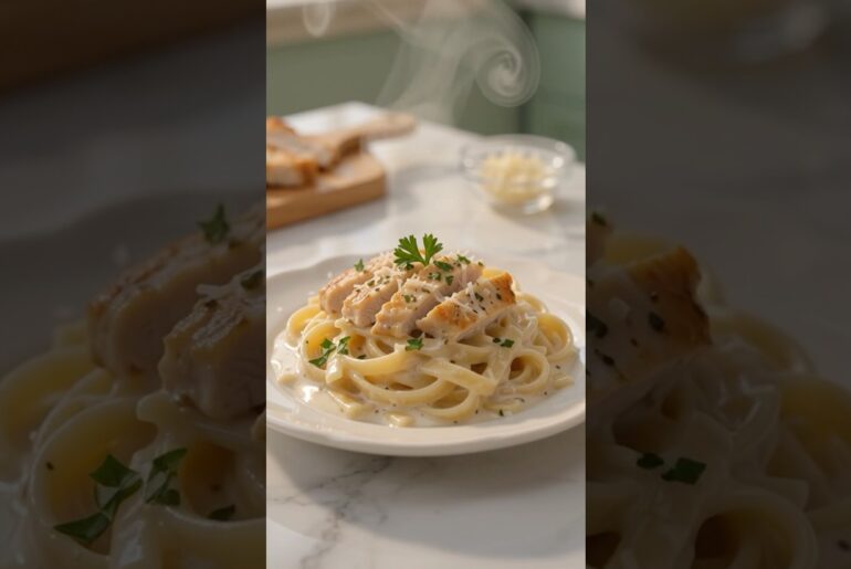 Tasty Italy cream cheese pasta 🍝 #cooking #italy #ai #patna