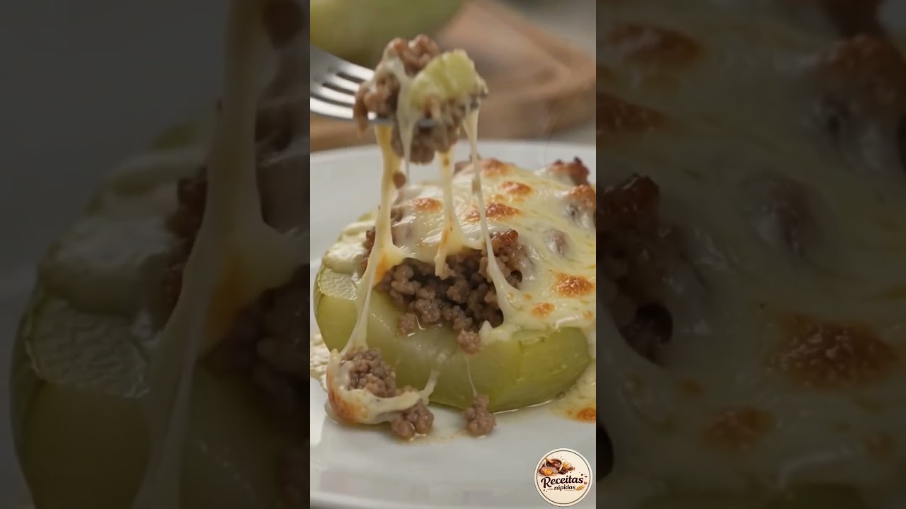 🥒 Chuchu Recheado com Carne Moída#receita #receitafacies #receitas 🥒 Chuchu Recheado com Carne Moída#receita #receitafacies #receitas