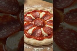 🍕 Ultimate Pepperoni Pizza | Crispy, Cheesy & Irresistible!🔥#food #cooking #fyp #shorts  #viral