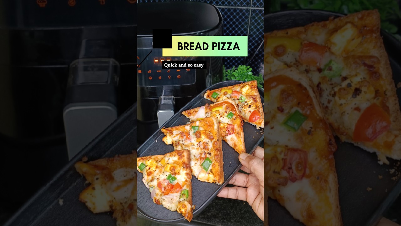 Bread Pizza in Air Fryer | Perfect Evening Snack 😋#shorts #ytshorts #food #recipe #cooking #trending Bread Pizza in Air Fryer | Perfect Evening Snack 😋#shorts #ytshorts #food #recipe #cooking #trending