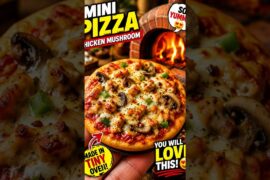 Mini Pizza That Looks TOO Delicious! 🍕🤤 | Satisfying Mini Cooking #shorts #cheesypizza #foodfreaks