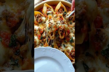 Cheesy Stuffed Shells Bake | Easy Italian Comfort Food Dinner Recipe