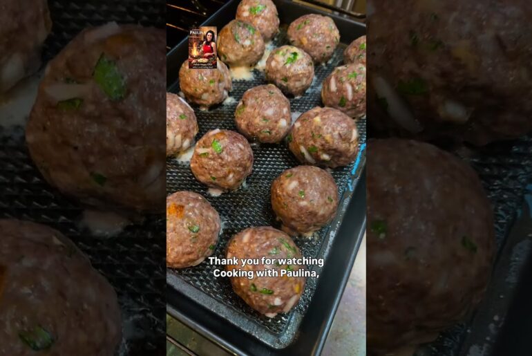 Italian Style Beef Meatballs! #recipe #dinner #food # cooking #meatballs #beef #shorts
