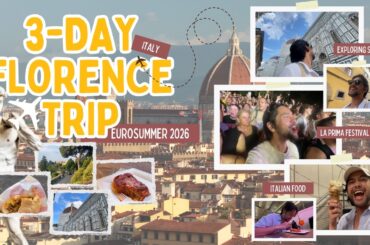 3 DAYS IN FLORENCE 🇮🇹 | Hidden Gems, La Prima Festival, Sunset & Italy Food Guide | Fredric John 4K