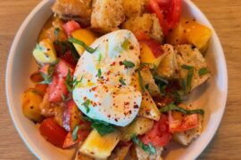 Panzanella salad at Il Corso.