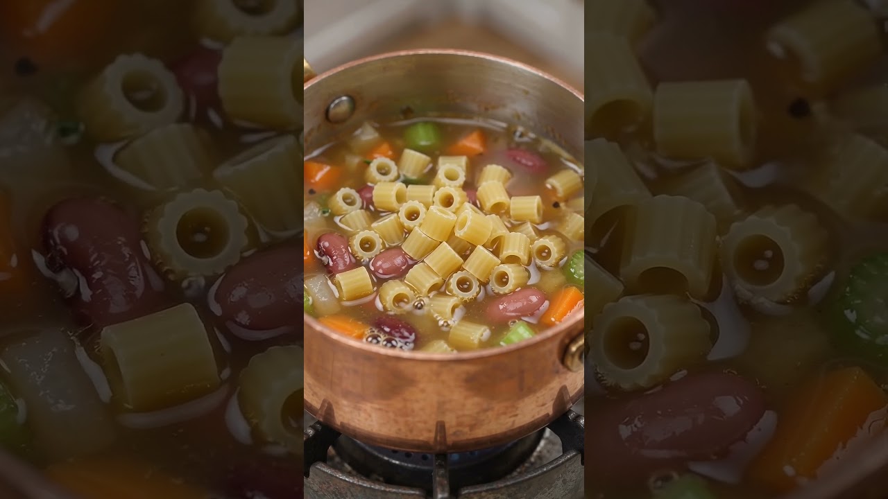 Mini Pasta e Fagioli Soup ๐ฒ๐ | Cozy Tiny Italian Cooking #Shorts Mini Pasta e Fagioli Soup ๐ฒ๐ | Cozy Tiny Italian Cooking #Shorts