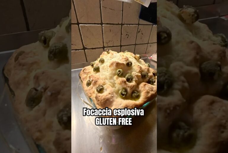 Focaccia esplosiva GLUTEN FREE #glutenfree #asmr