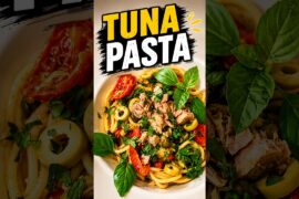 Easy Tuna Pasta with Tomatoes, Olives & Capers 🍝 | Quick Dinner Recipe