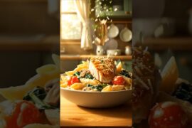 Creamy Garlic Chicken Pasta 🍝🔥 | Restaurant-Style Chicken Pasta Recipe #animefood #ghiblistyle