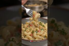 🍝🤍 Creamy Macaroni Pasta #ytshorts #youtubeshorts #viral #subscribe #explore #fyp #cooking