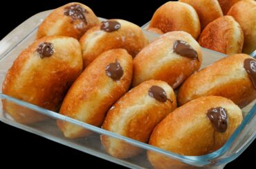Bomboloni 😍 | Italian Chocolate-Filled Donuts | Soft & Fluffy Bomboloni Recipe | N'Oven