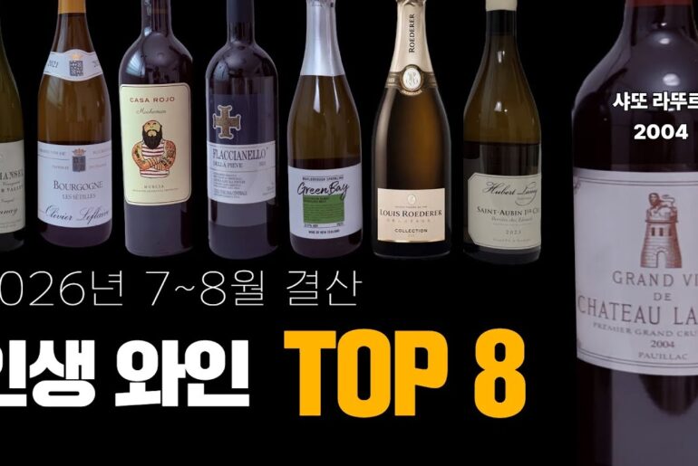 [26년 8월 결산] 추천 와인 TOP 8 (구입처, 구입 가격 포함)