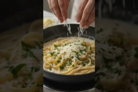 5-Minute Creamy Pasta 🍝 Hashtags#5MinutePasta #PastaRecipe #EasyPasta #QuickRecipe
