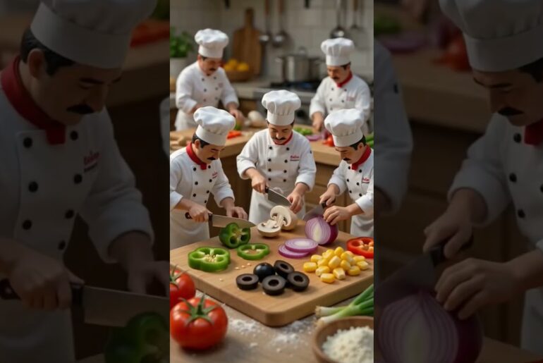 pizza recipe #shortvideo #cooking #food #aivideo