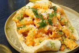 Toronto’s wild new pasta dish comes served inside an actual cone of warm pizza dough