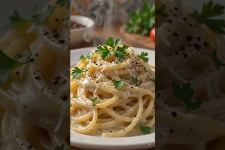 Creamy Italian Pasta | Easy Homemade Pasta Recipe 🇮🇹🍝 #foodshorts #cooking