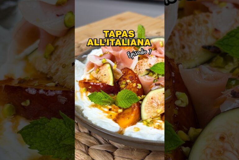 CARPACCIO DI BURRATA? Se le tapas arrivassero in Italia me le immagino cosí! #tapas #italia #burrata