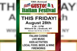 GUSTO! Italian Festival returns to Endicott’s Little Italy on Friday
