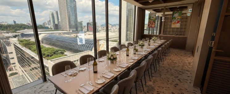 The PDR Room, a dining-specialized Italian store opening on the 10th floor of Hyundai Department Store Trade Center branch. Provided by Hyundai Green Food