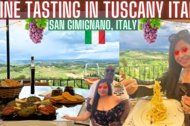 Wine Tasting Tour in Tuscany San Gimignano Siena Italy at Pietraserena Arrigoni Winery 🇮🇹