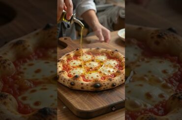🍕 Neapolitan Margherita Pizza | 30 Seconds of Cheesy Perfection! 🤤 #Shorts #pizza #anime #cooking